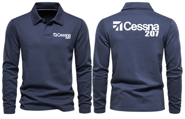 CESSNA 207 LONG SLEEVE POLO